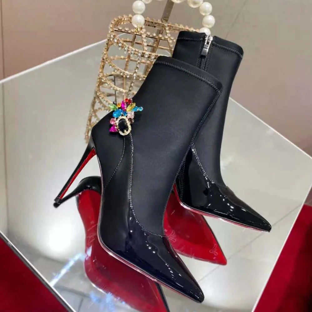 Christian Louboutin Jessie Booty Joli 100 mm Heel Height for Women in Black