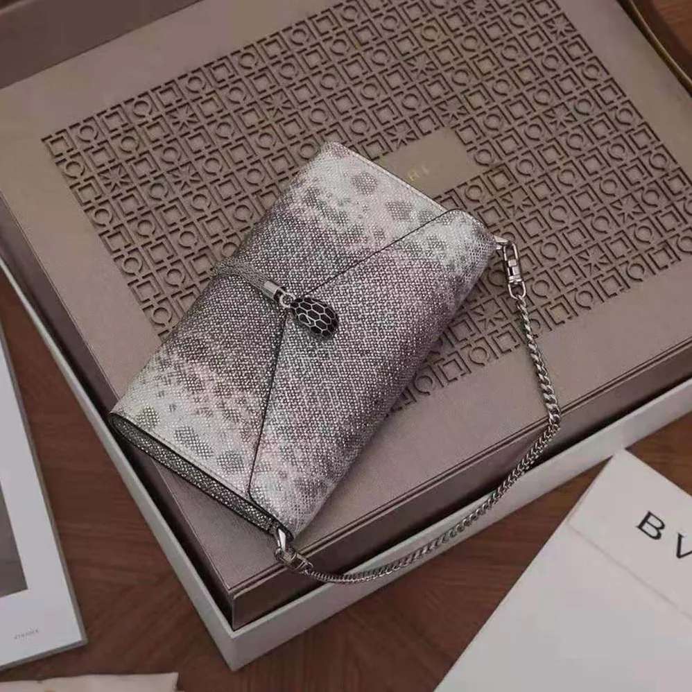 Bvlgari Serpenti Forever Pochette in Black Nappa Leather for Women