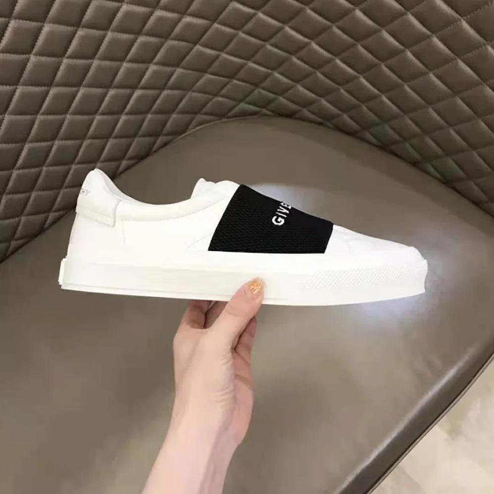 Givenchy Sneakers in Leather with Givenchy Webbing for Women in White