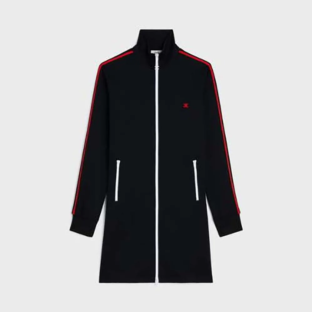 Celine Athletic Dress in Double Face Jersey for Women in Black