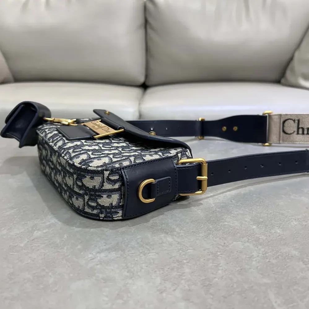Dior Small Streetchic Bag Blue Dior Oblique Jacquard and Smooth Calfskin for Women Dior Small Streetchic Bag Blue Dior Oblique Jacquard and Smooth Calfskin for Women