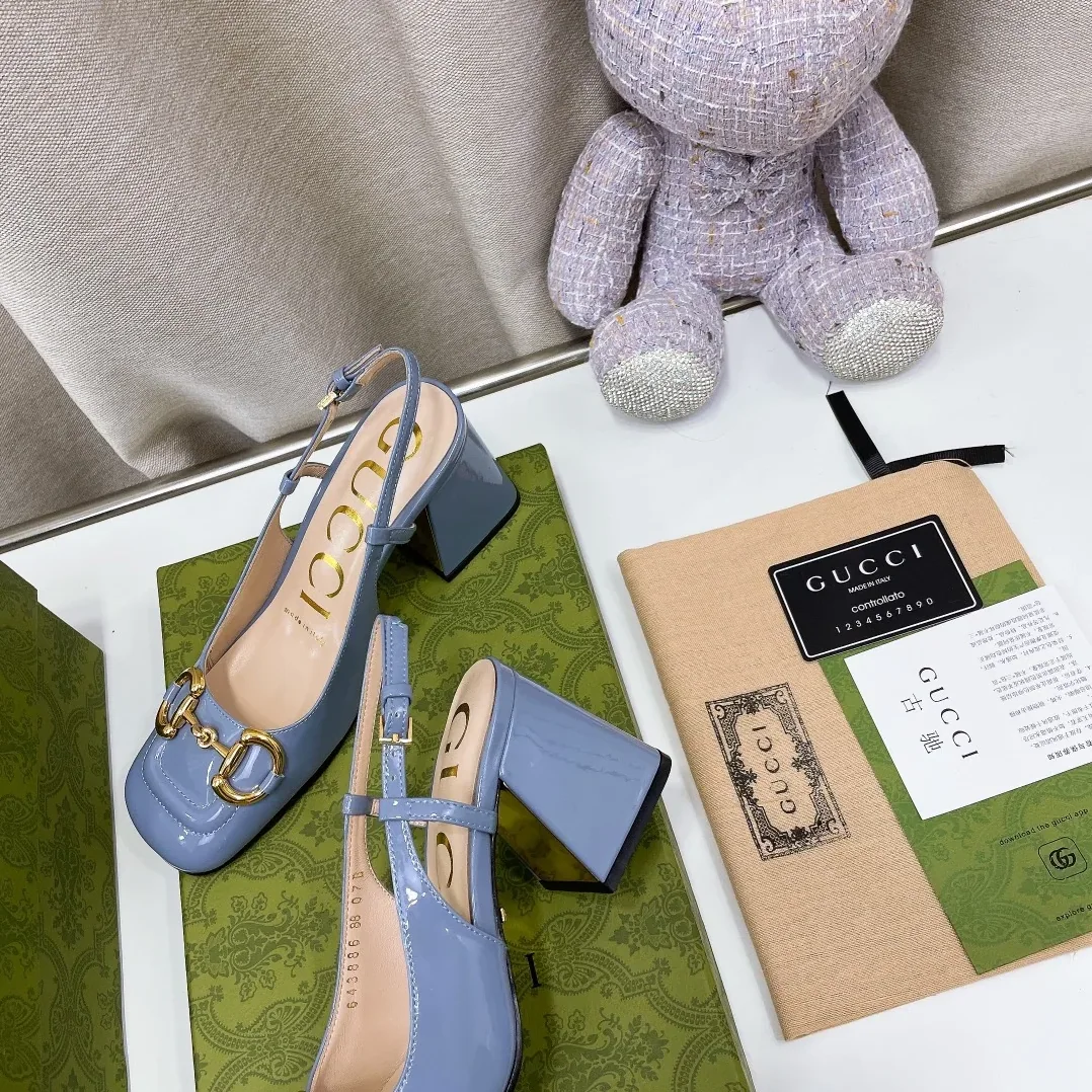 Gucci Mid-Heel Slingback With Horsebit Jade Green for Women