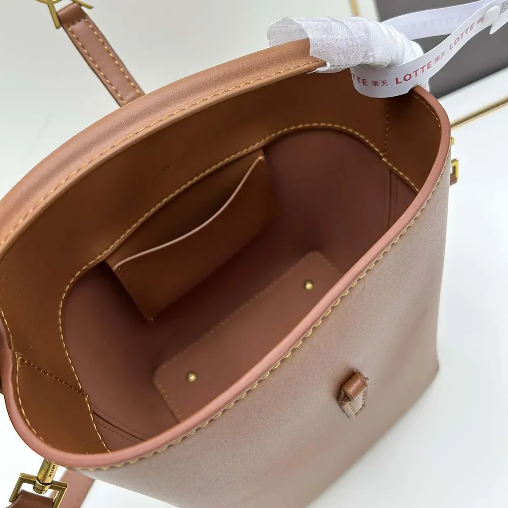 Saint Laurent YSL Le 37 Small in Shiny Leather for Women in Tan