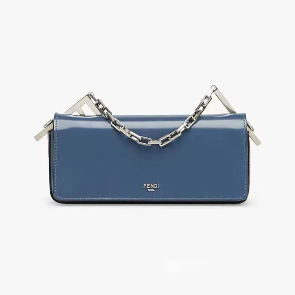 Fendi First Sight Blue Leather Mini Bag for Women Fendi First Sight Blue Leather Mini Bag for Women