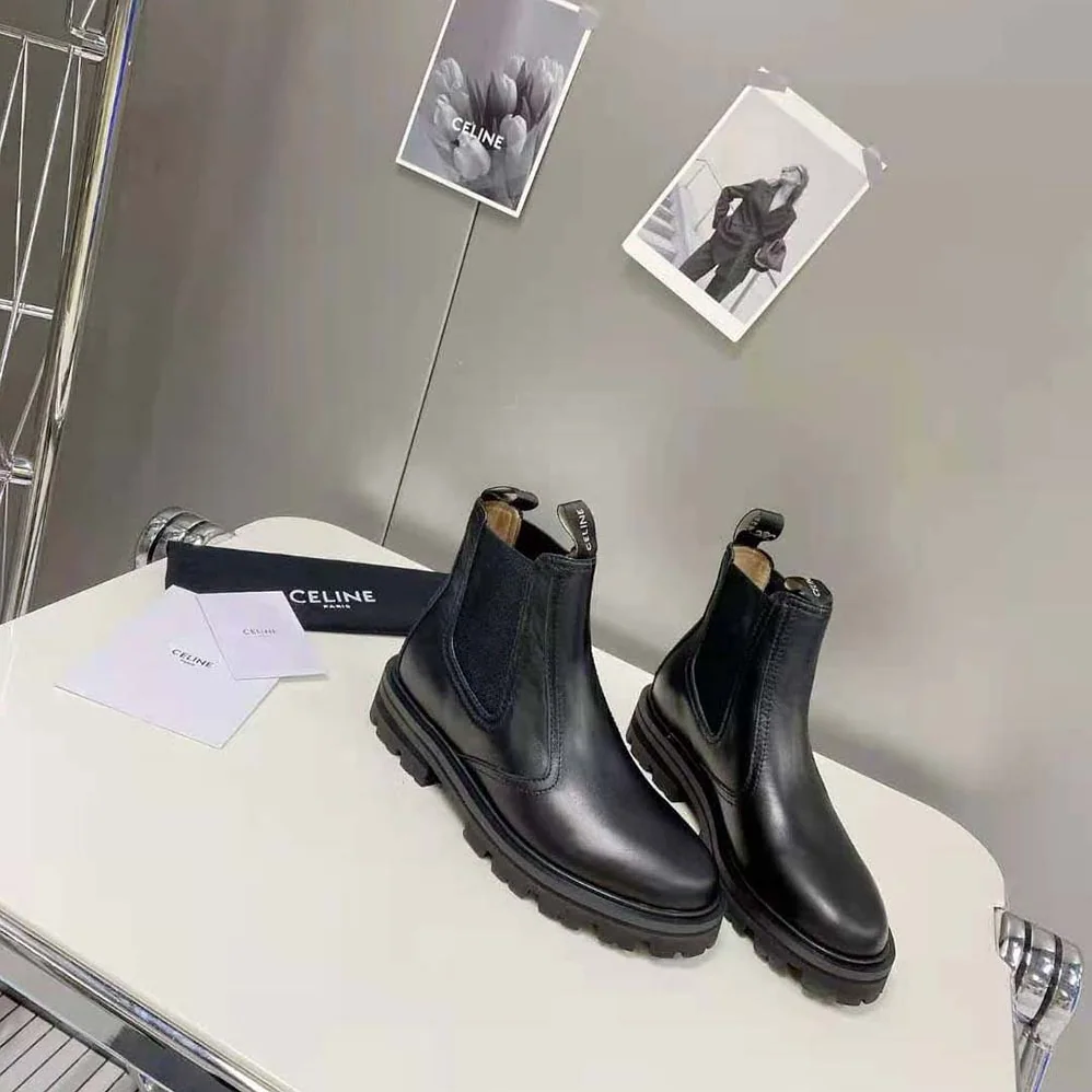 Celine Margaret Chelsea Boot in Shiny Bull for Men