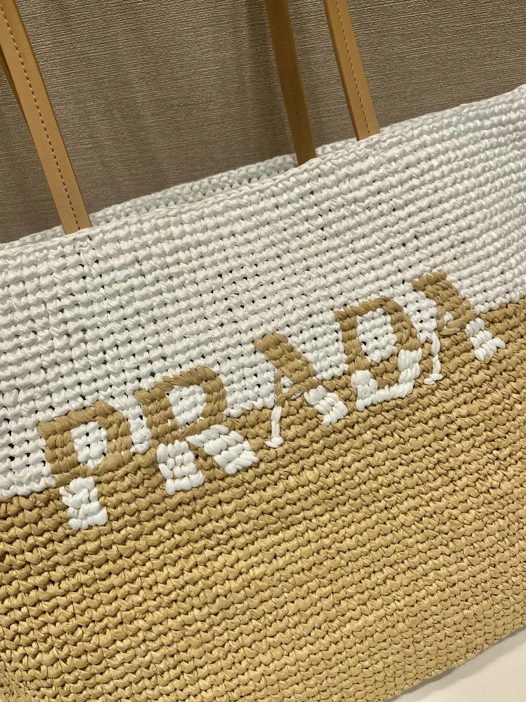Prada Raffia Tote Bag Beige / 1BG442_2DJS_F0N86_V_OOO Prada Raffia Tote Bag Beige / 1BG442_2DJS_F0N86_V_OOO