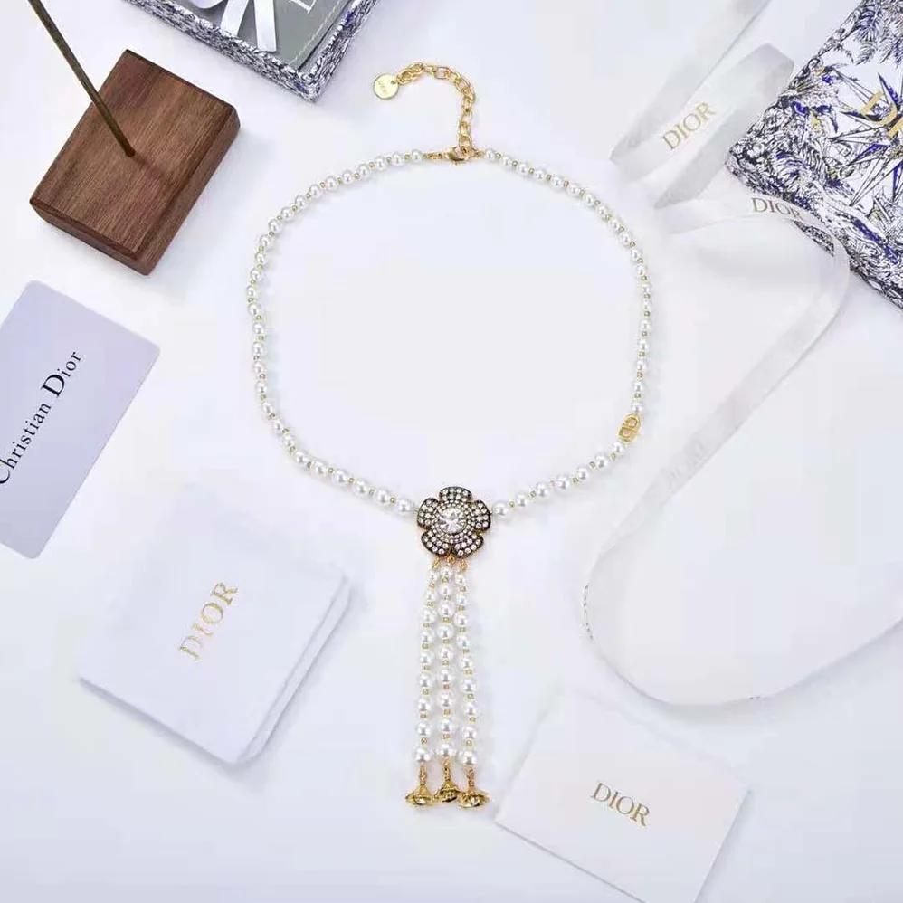 Dior Jardin Enchanté Necklace Antique Matte Copper for Women in Finish Metal