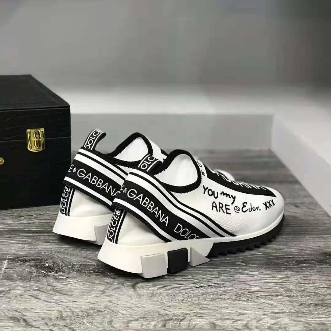 Dolce Gabbana D&G Graffiti Print Sorrento Sneakers for Unisex in White Dolce Gabbana D&G Graffiti Print Sorrento Sneakers for Unisex in White