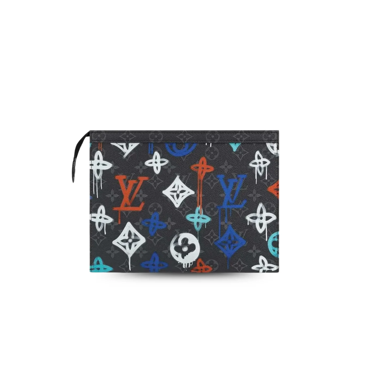 Louis Vuitton Pochette Voyage Pouch in Multicolor Silver Hardware
