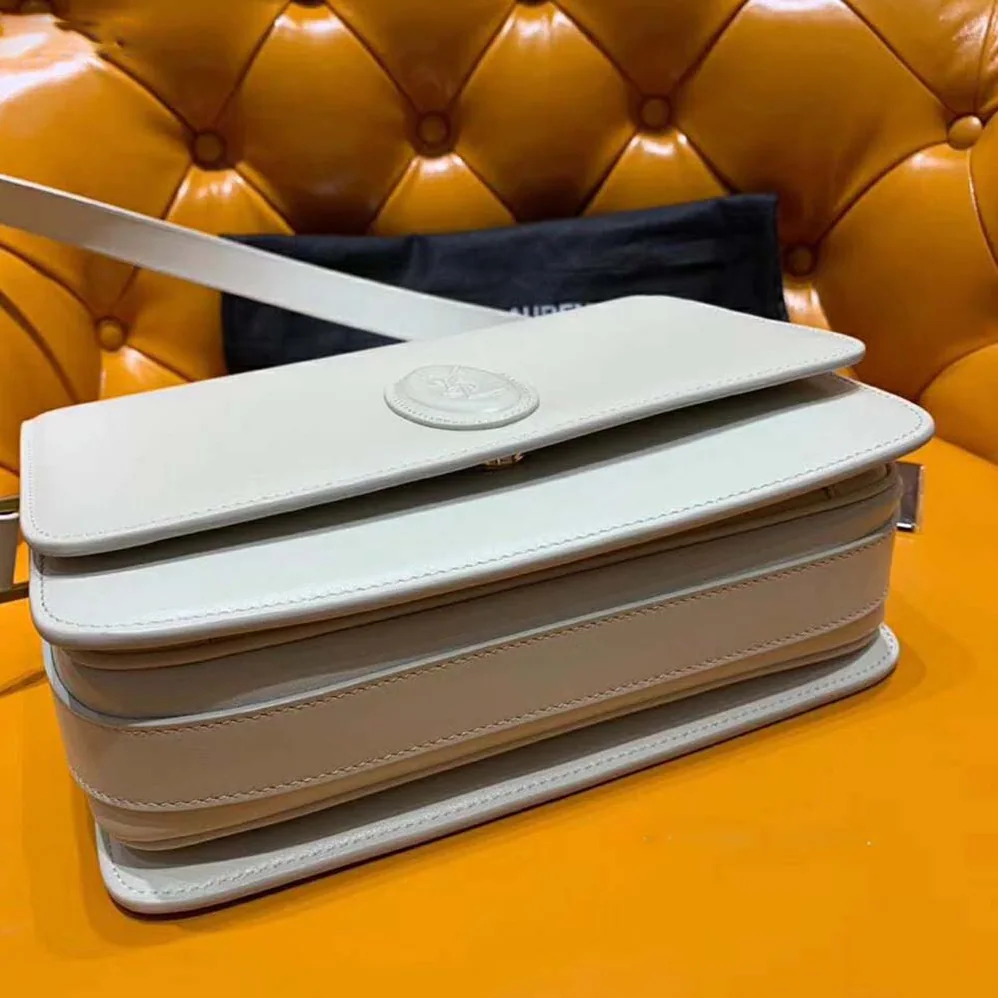 Saint Laurent YSL Le 61 Medium Saddle Bag Smooth for Women in White
