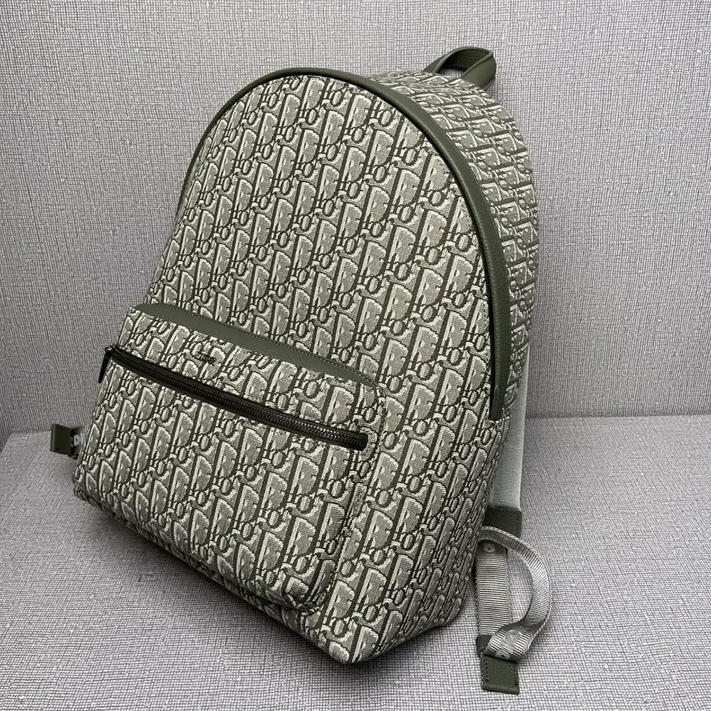 Dior Rider Backpack Khaki Dior Oblique Jacquard for Men Dior Rider Backpack Khaki Dior Oblique Jacquard for Men