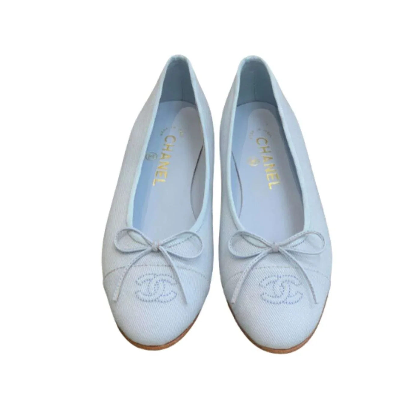 Chanel Ballet Flats Light Blue Chanel Ballet Flats Light Blue