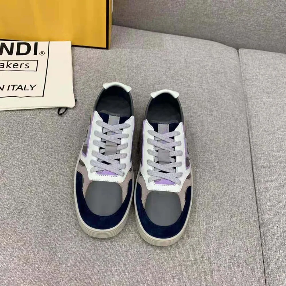 Fendi Step Gray Leather Low for Men in tops Fendi Step Gray Leather Low for Men in tops