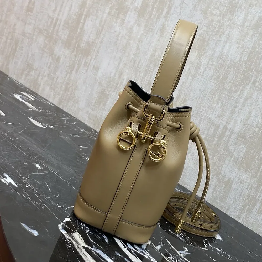 Fendi Mon Tresor Cappuccino Leather Mini for Women in bag