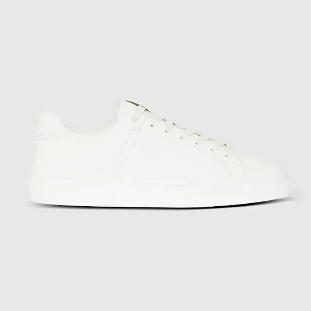 Balmain B Court Trainers in Calfskin for Unisex in White