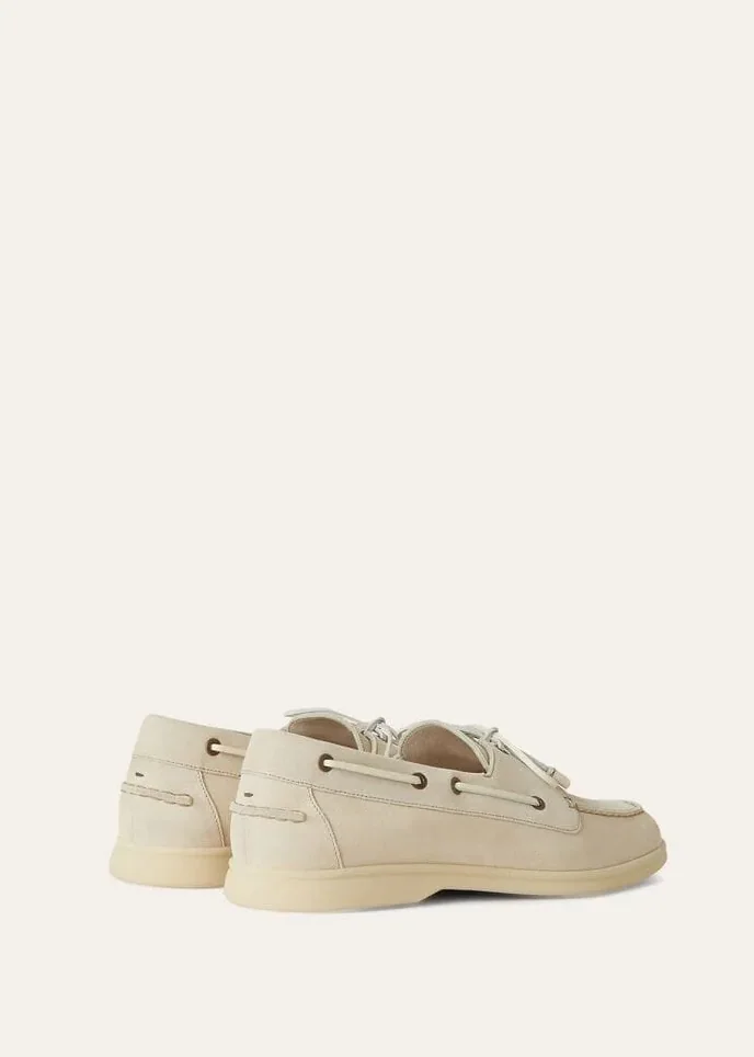 Loro Piana Sea in Sail Walk Loafers Cream