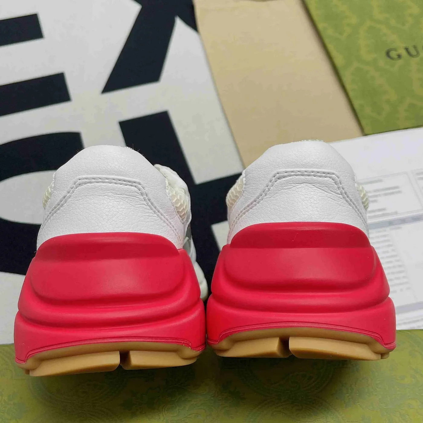 Gucci GG Rhyton Sneaker White And Red