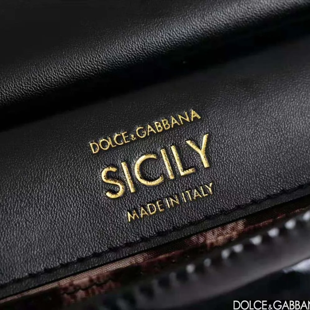 Dolce Gabbana D&G Small Sicily Handbag for Women in Black