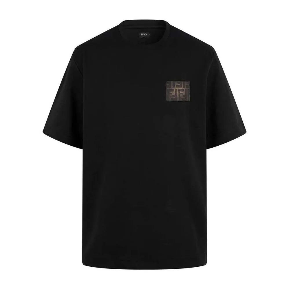 Fendi Black Jersey T-shirt-FY0936AQJAF0QA1 for Men