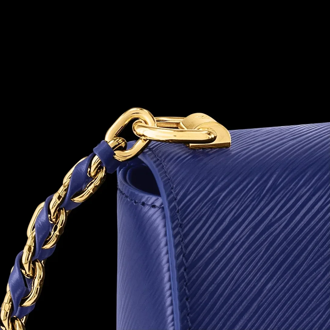 Louis Vuitton Twist MM Bag Blue - / 9 Inches Louis Vuitton Twist MM Bag Blue - / 9 Inches