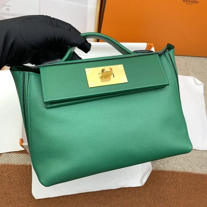 Hermes Mini Evercolor Swift Green Hermes Mini Evercolor Swift Green