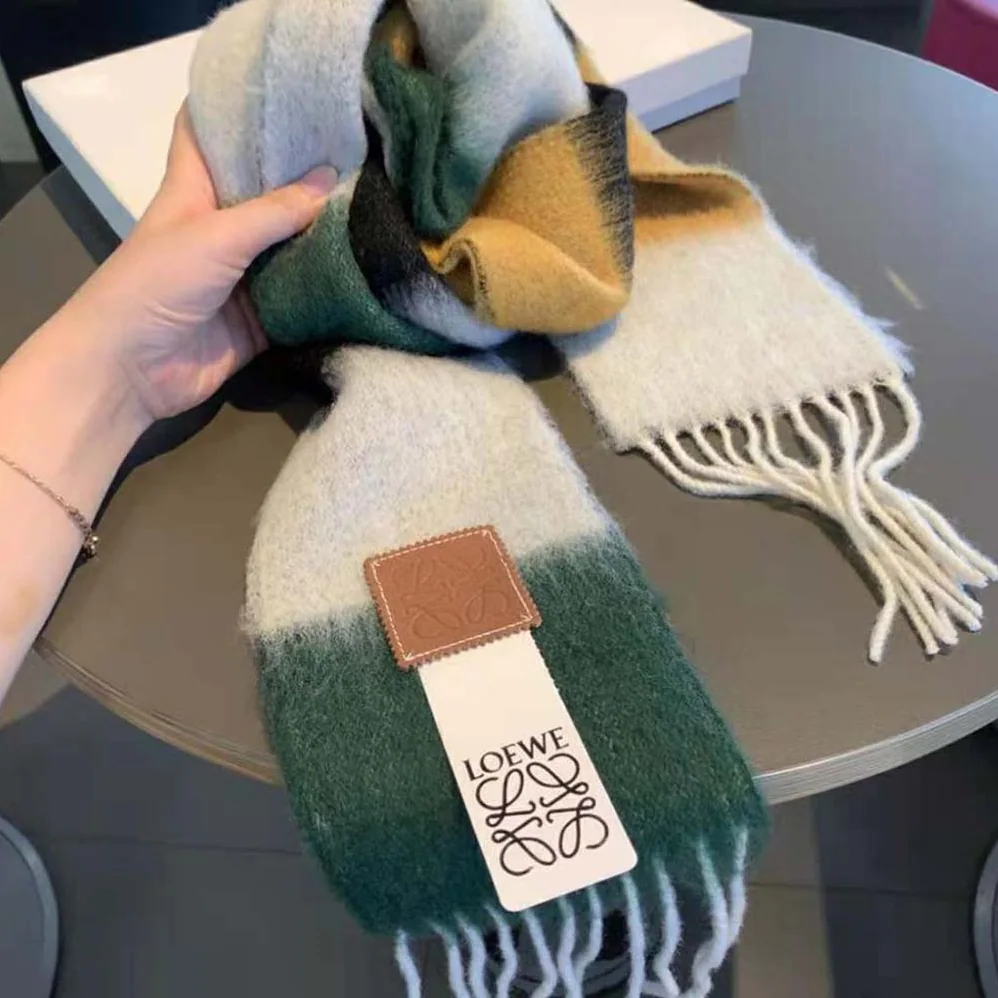 Loewe Stripe Scarf in Mohair for Women Loewe Stripe Scarf in Mohair for Women