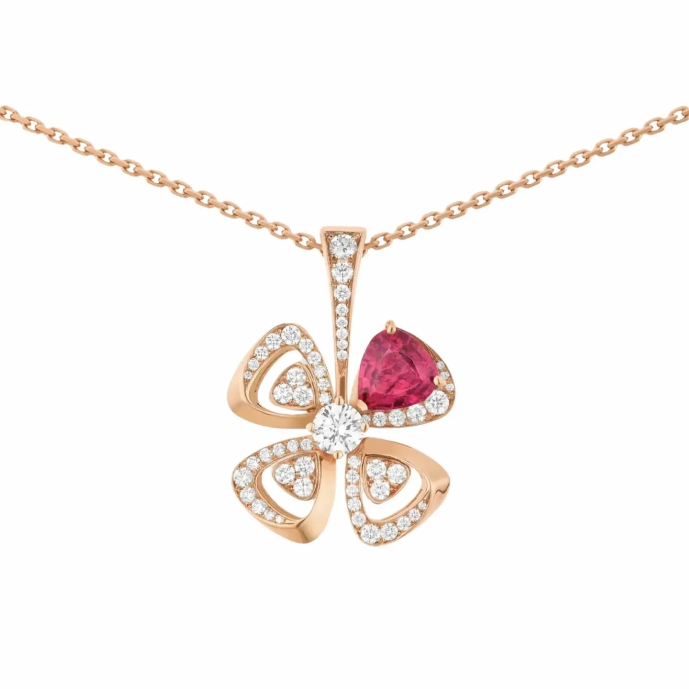Bvlgari Fiorever Necklace Rose Gold Bvlgari Fiorever Necklace Rose Gold