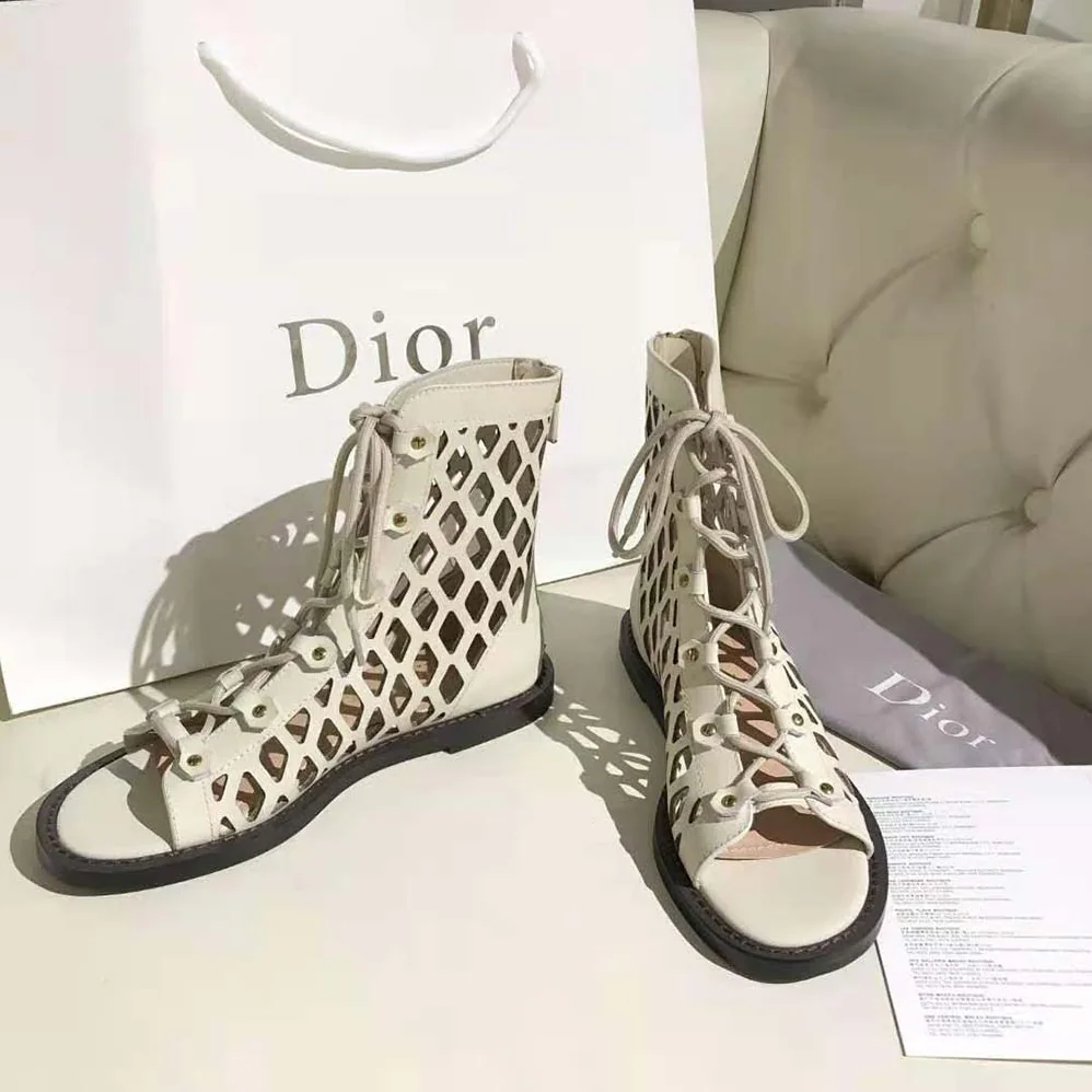 Dior D-Trap Sandal Beige Matte Calfskin in 3cm Heel for Women Dior D-Trap Sandal Beige Matte Calfskin in 3cm Heel for Women