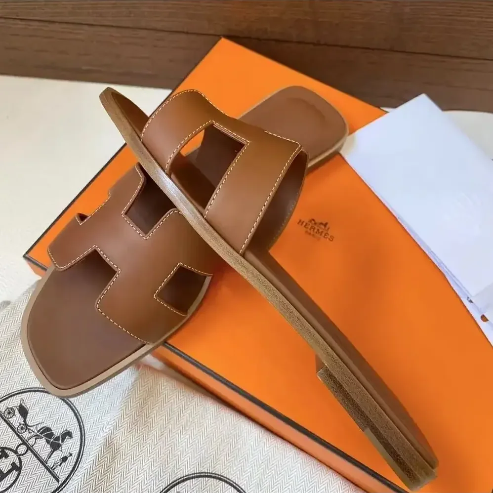 Hermes Oran Sandal for Women in Brown