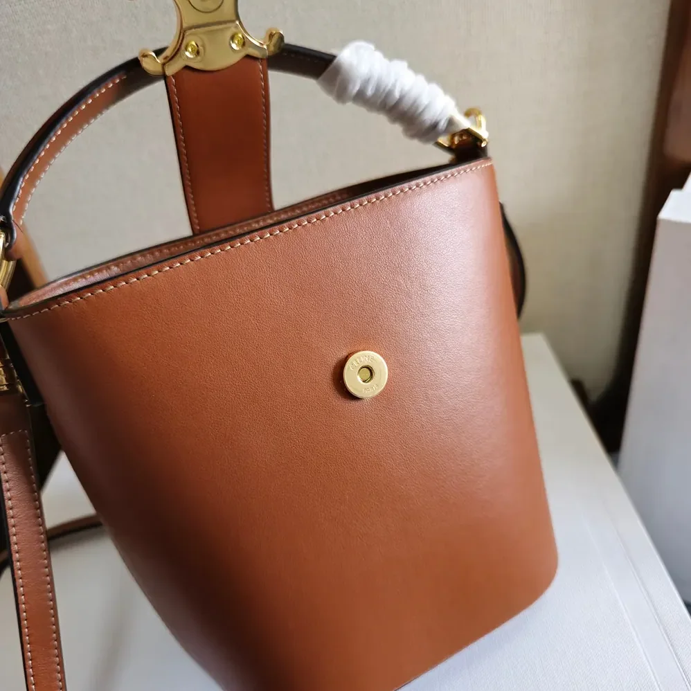 Celine Small Bucket Louise in Smooth Calfskin for Women in Brown Celine Small Bucket Louise in Smooth Calfskin for Women in Brown