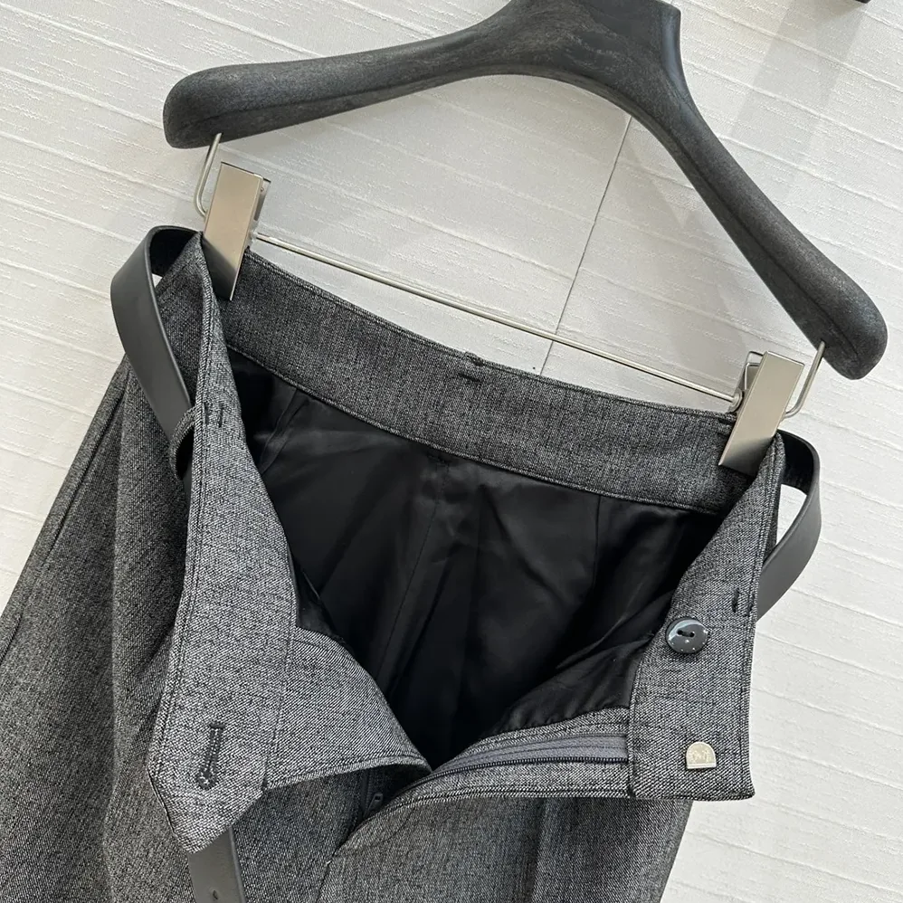 Dior Wide-Leg Pants Gray End-on for Women in End Virgin Wool
