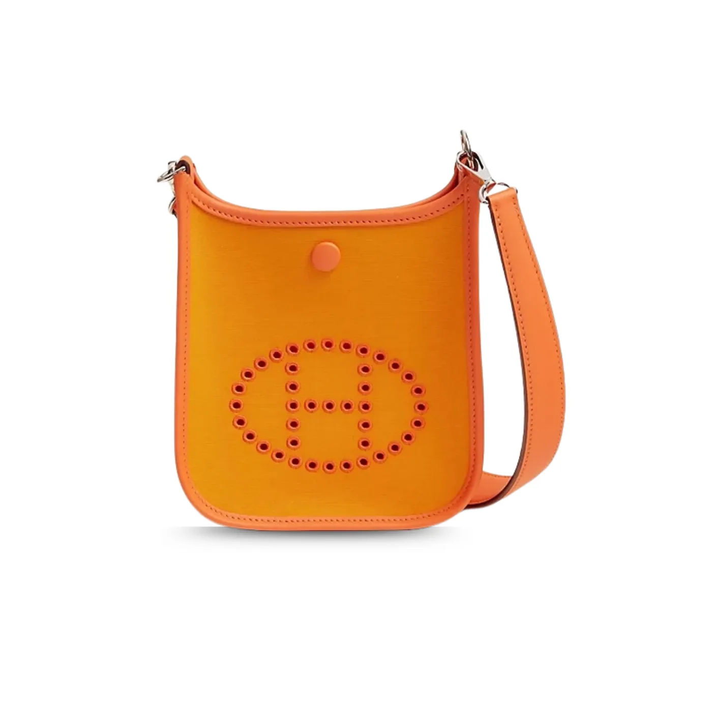 Hermes Neo Evelyne 16 Shoulder Bag in Light Orange Palladium Hardware
