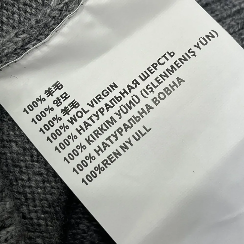 Prada Cashmere and Wool Prada Logo Crew-neck Sweater for Men in Slate Gray