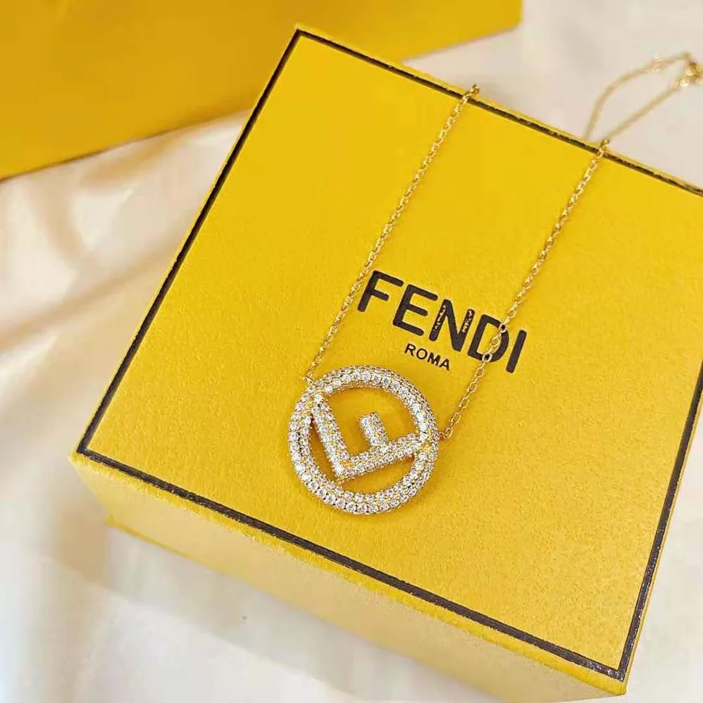 Fendi F is Fendi Gold Color Necklace for Women