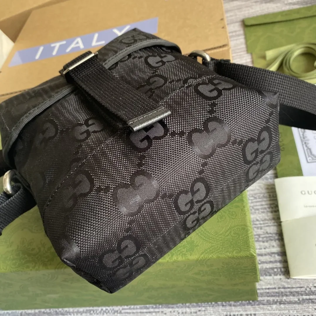 Gucci Off The Grid Messenger Bag Black GG ECONYL® / GG H9HKN