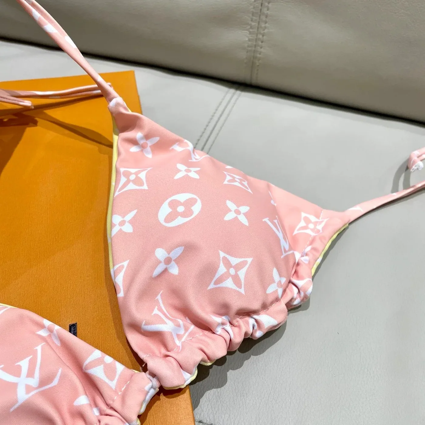 Louis Vuitton Triangle Bikini Pastel Pink Monogram