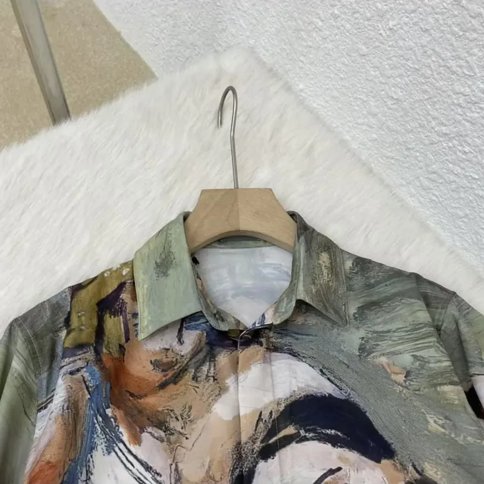 Dior Duncan Grant and Charleston Shirt Multicolor Cotton and Silk Poplin for Men