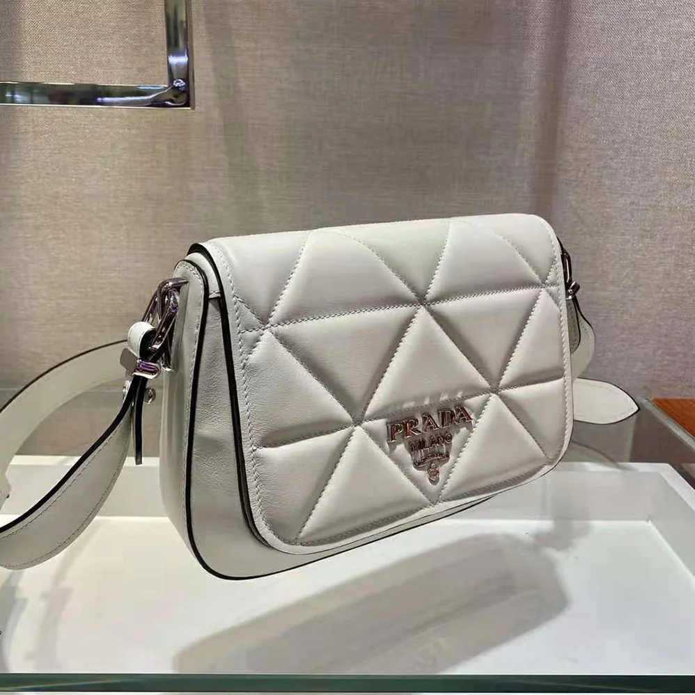 Prada Spectrum Leather Bag for Women in White