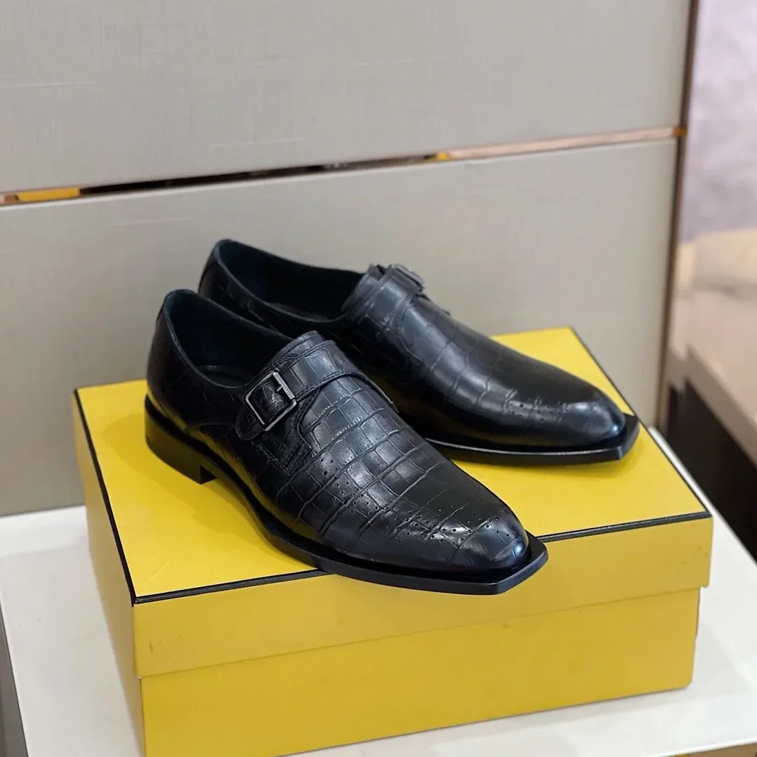 Fendi Force Monk Strap Shoes Black Fendi Force Monk Strap Shoes Black