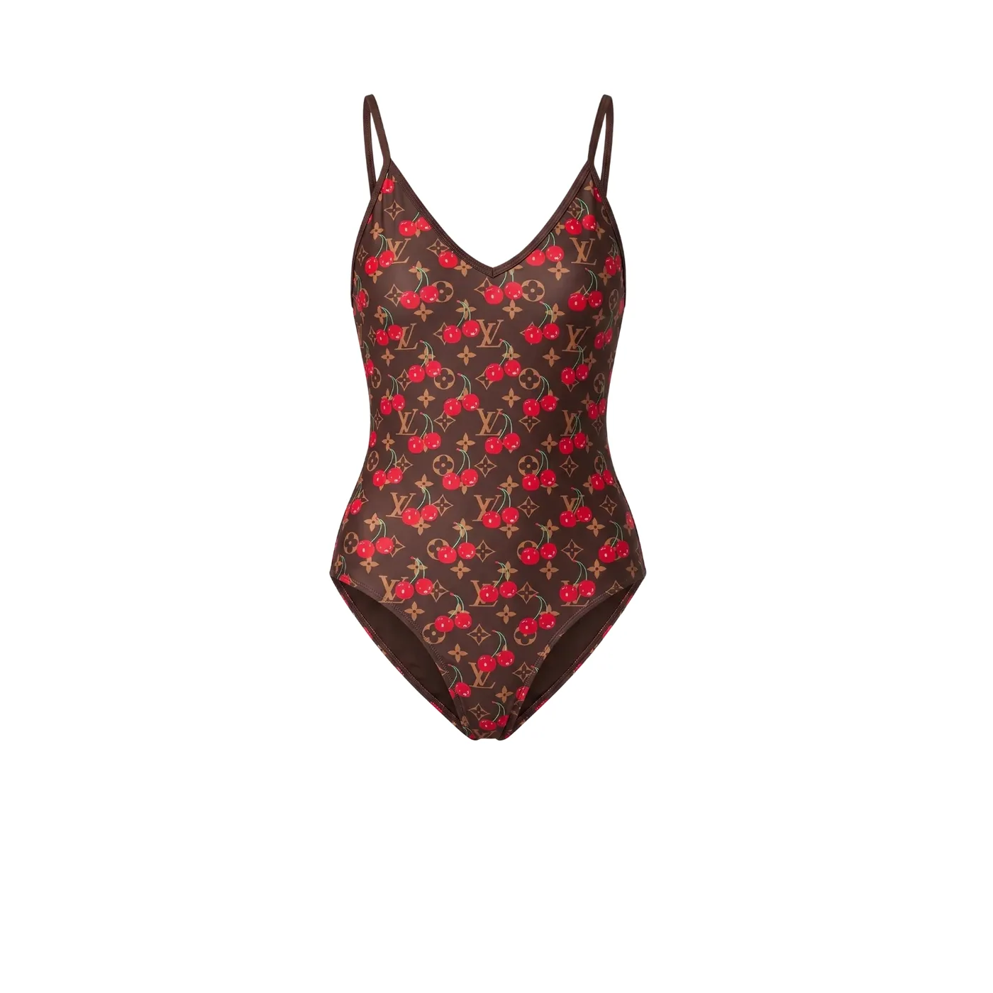 Louis Vuitton LV x TM One-Piece Swimsuit Brown Monogram Cerises
