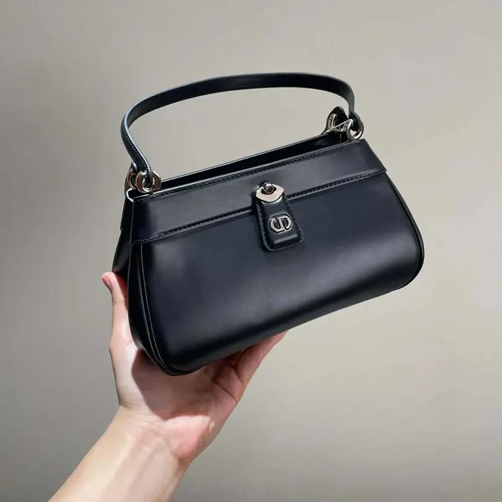 Dior Small Dior Key Bag Black Box Calfskin for Women Dior Small Dior Key Bag Black Box Calfskin for Women