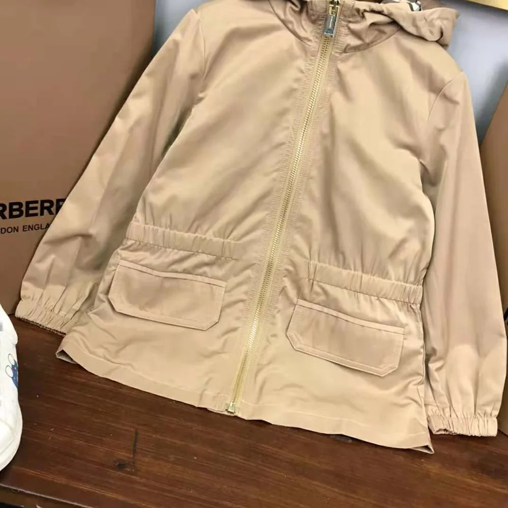 Burberry Kids' Vintage Check in lined Cotton Hooded Jacket