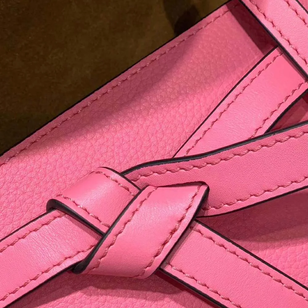 Loewe Gate Mini Bag Petroleum Soft Grained Calf for Women in Rose