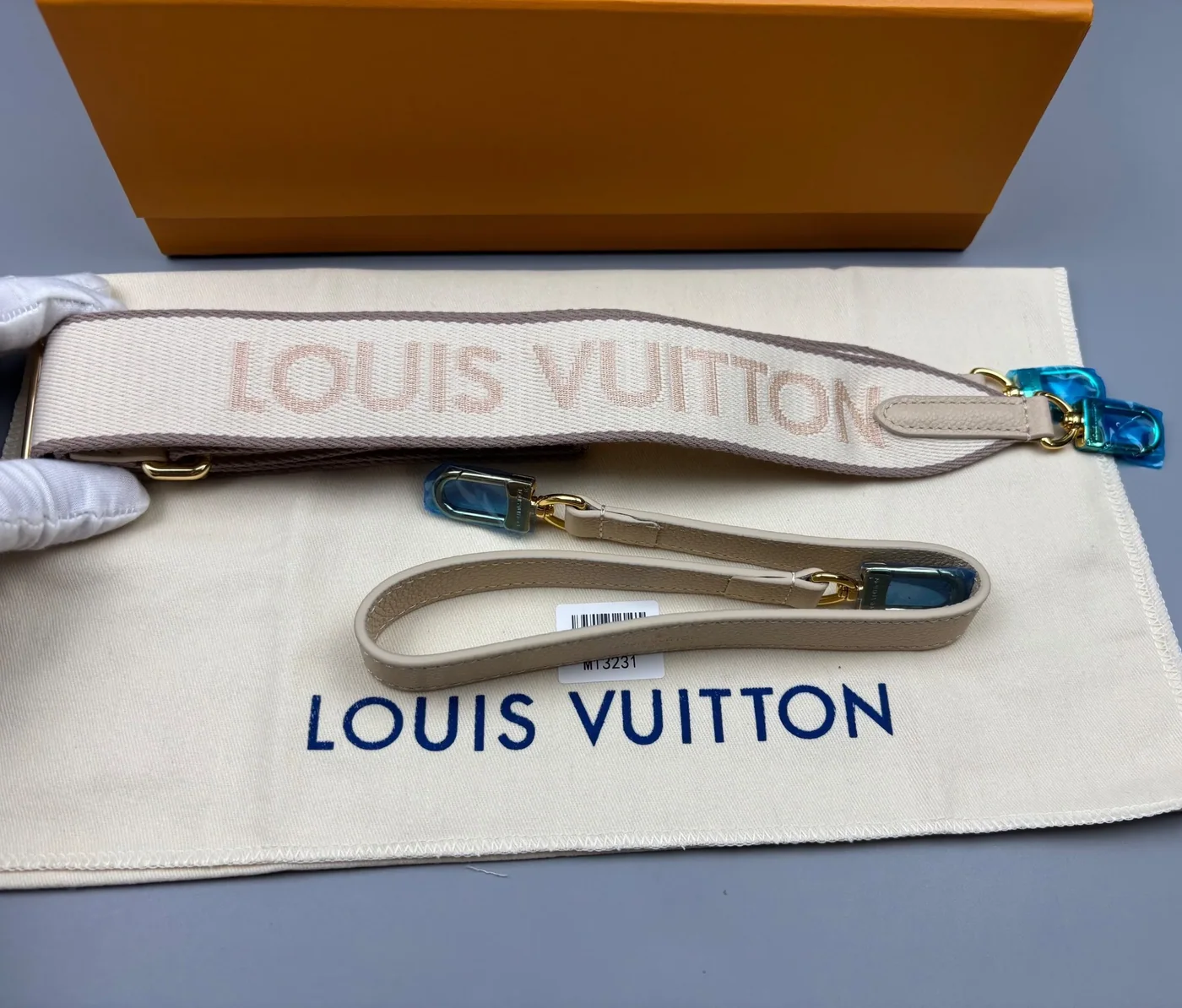 Louis Vuitton Diane Shoulder Bag in Blue Jean Gold Hardware