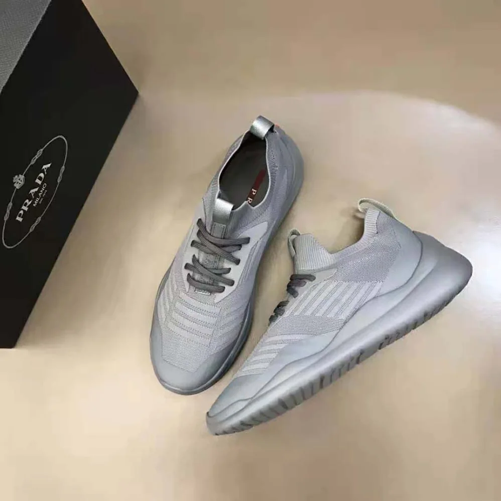 Prada Toblach Technical Fabric Sneakers for Unisex in Gray Prada Toblach Technical Fabric Sneakers for Unisex in Gray