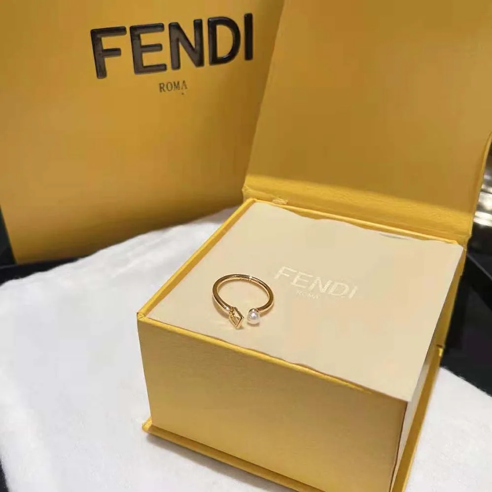 Fendi Baguette Ring Gold for Women in Colored