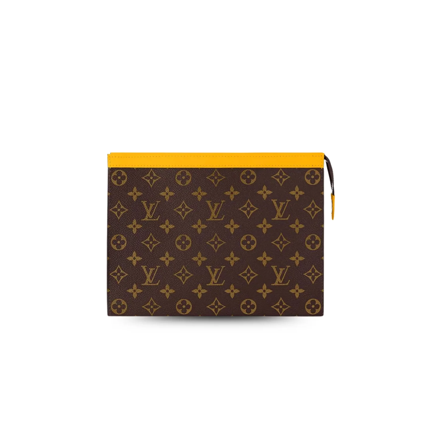 Louis Vuitton Pochette Voyage MM Pouch in Yellow Silver Hardware