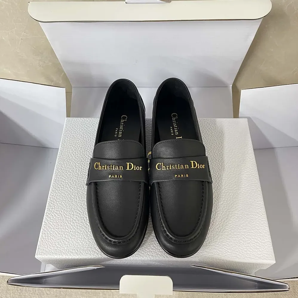 Dior Boy Loafer Black Supple Calfskin for Women