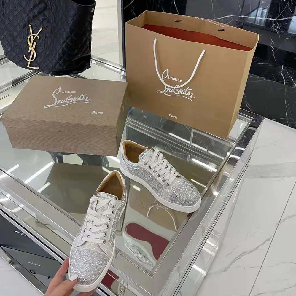Christian Louboutin Louis Junior Strass for Men in White