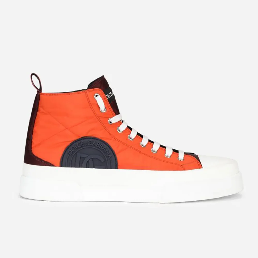 Dolce Gabbana D&G Quilted Two-Tone Nylon Portofino Light Mid for Unisex in Top Sneakers Dolce Gabbana D&G Quilted Two-Tone Nylon Portofino Light Mid for Unisex in Top Sneakers